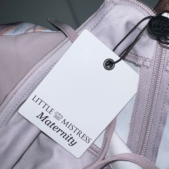 BRAND NWT Little Mistress Lavender & Blue floral dress size 6 - Picture 4 of 11